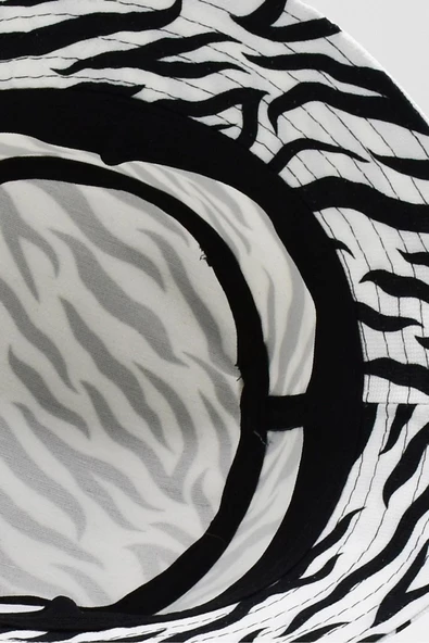 Zebra Desen Bucket Şapka - 3
