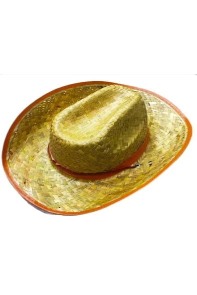 gerçek hasır kovboy fötr şapka ipli yaz erkek yetişkin - 3