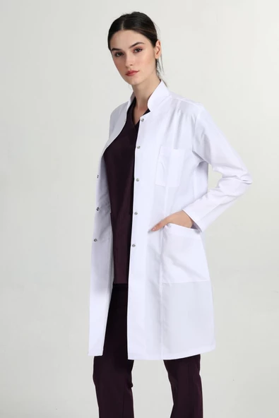 Kadın Önlük Hakim Yaka Doktor Hemşire Öğretmen Eczacı Önlüğü (ayş-1402) - 4