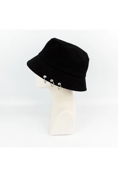 PiercingLİ Kadın Bucket Balıkçı Şapka - Piercing Siyah - 3