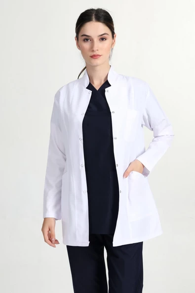 Önlük Ceket Boy Kadın Hakim Yaka Doktor Hemşire Öğretmen Önlüğü Yşn1402 - 3
