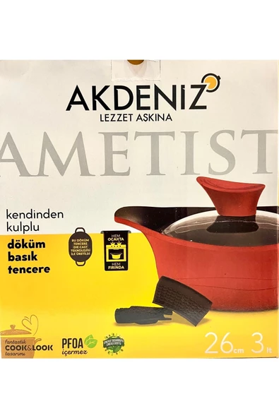 Akdeniz Kendinden Kulplu Döküm Alüminyum Tencere Seti