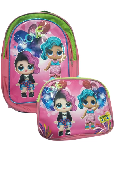 Lol Kız Çocuk Okul Çantası ve Beslenme set - Resim 2