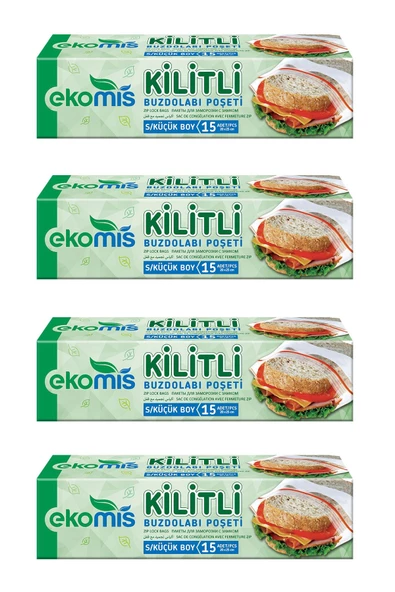 Ekomis Kilitli Buzdolabı Poşeti 4 lü
