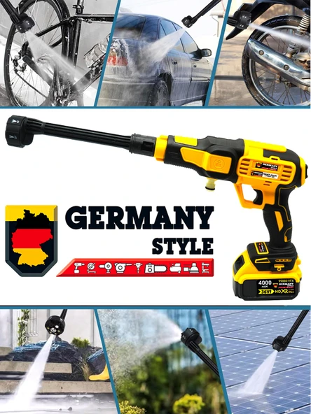 Germany Style Kömürsüz Motor Çift Akülü Bakır Sargılı  Yüksek Basınçlı Bahçe Ve Oto Yıkama - 2