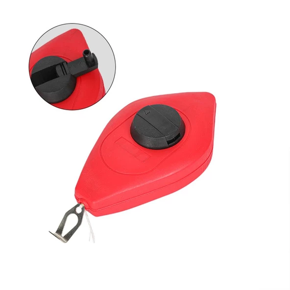 WORKPRO WP329019 Çizim İpi Seti 115gr Kırmızı Çizim İpi Boyası + Mini Su Terazisi + 30M Çizim İpi - 8