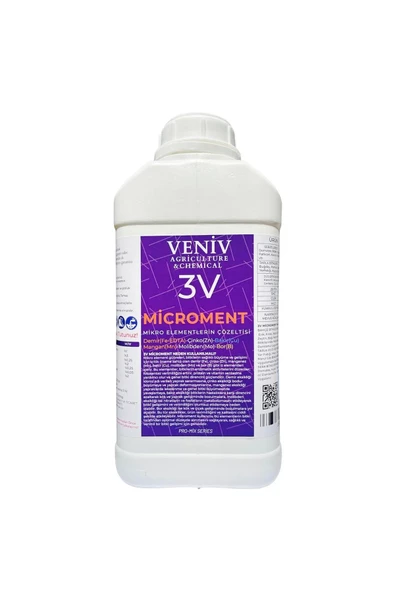 Veniv 3V Microment Micro Elementler 5L (Edta Şelatlı Demir - Mangan - Çinko - Bakır - Bor - Molibden)