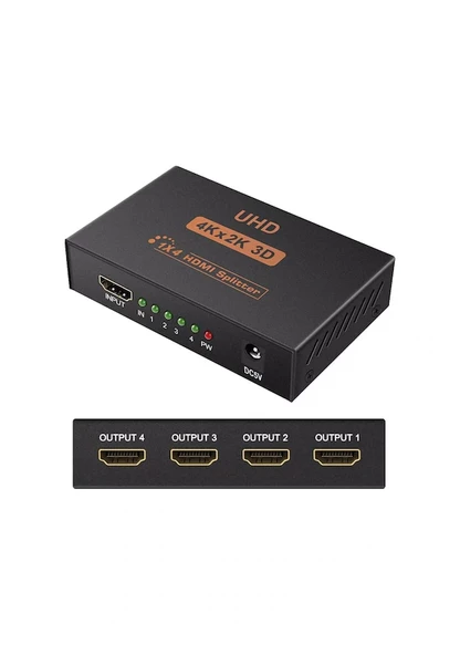 5234 4 Port Uhd 4k Hdmi Switch Ekran Monitör Splitter Çoklayıcı