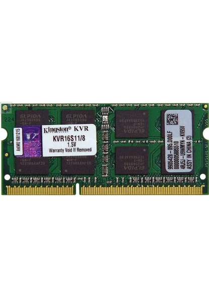 Kingston KVR16S11/8 8 GB DDR3 SODIMM 1600 MHz Notebook Bellek