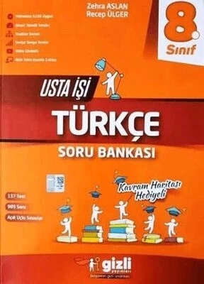 GİZLİ YAYINLARI 8.Sınıf Usta İşi Türkçe Soru Bankası