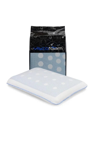 Viscofoam Terletmeyen Hava Kanallı Ortopedik Bebek Yastığı Jelli Hava Kanallı Visco Bebek Yastığı - 7