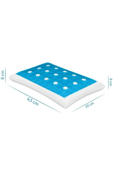 Viscofoam Terletmeyen Hava Kanallı Ortopedik Bebek Yastığı Jelli Hava Kanallı Visco Bebek Yastığı - 2