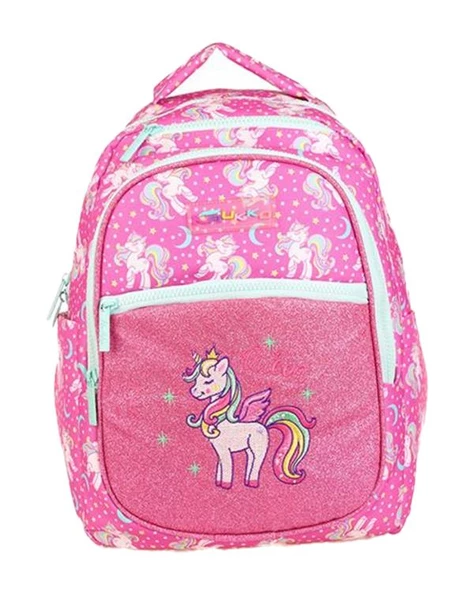 Kaukko Kids Sırt Çantası Simli Nakışlı Unicorn L5140
