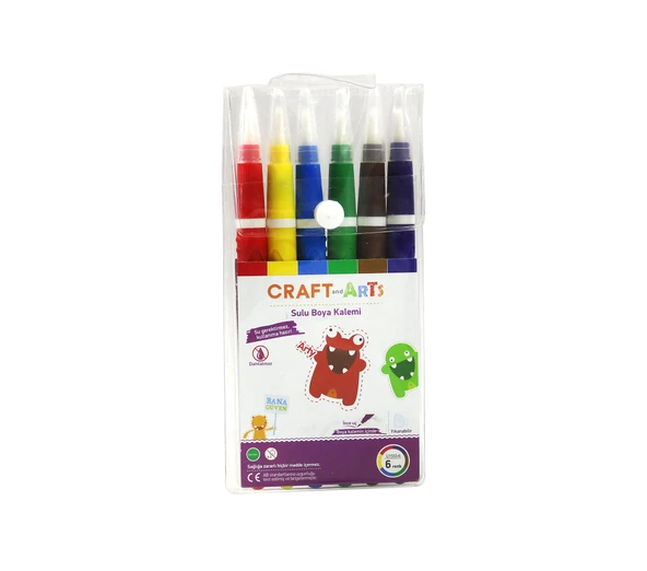 UMİX Craft And Arts Suluboya Kalemi 6 Renk+Spr. Resim Defteri - 3