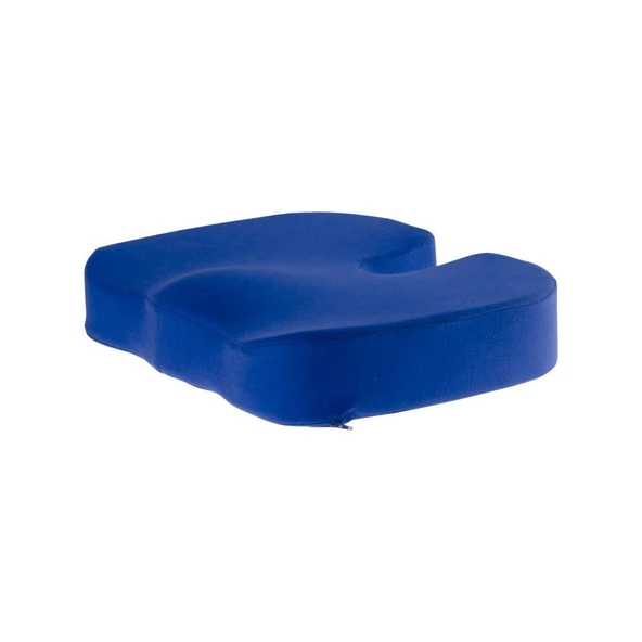 Ortopedik Oturma Minderi Hemeroid Basur Kuyruk Sokumu Coccyx Oturma Minderi Visco Minder Saks Mavisi - 2