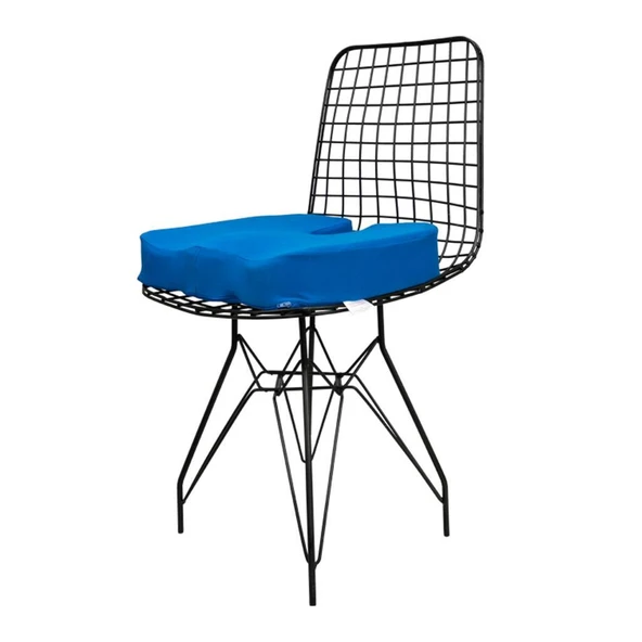 Ortopedik Oturma Minderi Hemeroid Basur Kuyruk Sokumu Coccyx Oturma Minderi Visco Minder Saks Mavisi