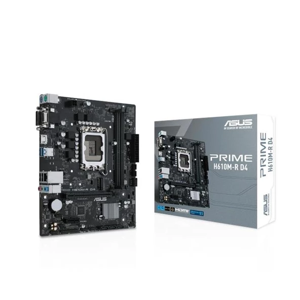 Asus Prime H610M-R D4 1700P Vga Hdmi 90Mb1B40-M0Ecy0 ürün görseli 1