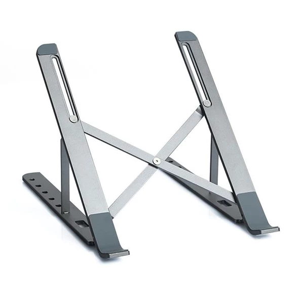 Tx 6X TXACNBPS03 Yükseklik Ayarlı Rgb Fanlı 11"-15,6" Uyumlu Alüminyum Katlanabilir Notebook Ve Laptop Soğutucu Stand - 3