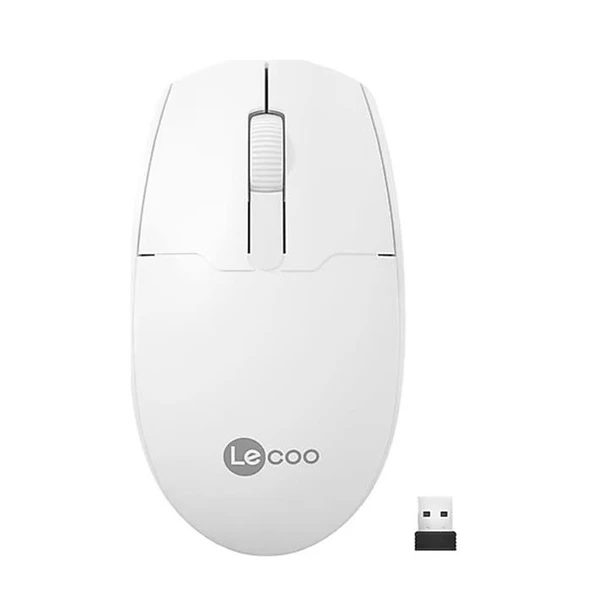 Lenovo Lecoo Usb Optik Kablosuz Mouse Beyaz Ws204-B