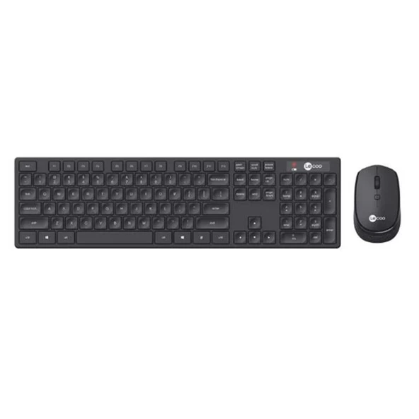 Lenovo Lecoo Kablosuz Türkçe Q Klavye Mouse Set Siyah Km2001-S