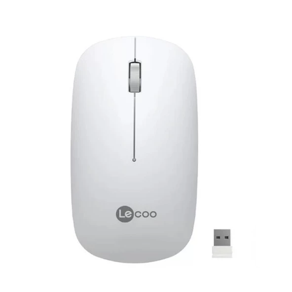 Lenovo Lecoo Usb Optik Kablosuz Mouse Beyaz Ws214-B