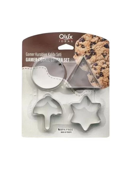 Qlüx QL00851 Gamer Kurabiye Kalıbı Set