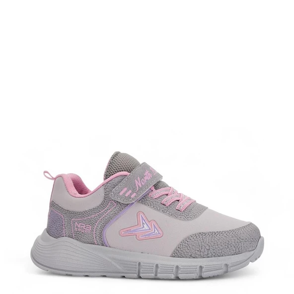 Albishoes Kız Çocuk Kışlık Mevsimlik Cırt Cırtlı Hafif Rahat Taban Sneaker Spor Ayakkabı - 1