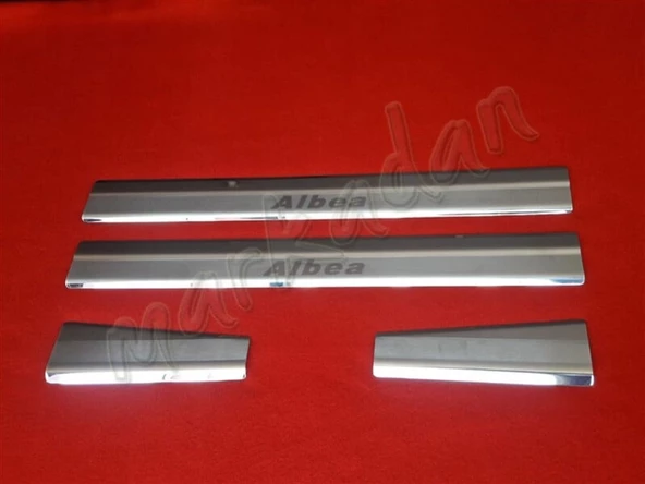 Markadan Fiat Albea Krom Kapı Eşiği 2002-2012 4 Parça Paslanmaz Çelik ürün görseli
