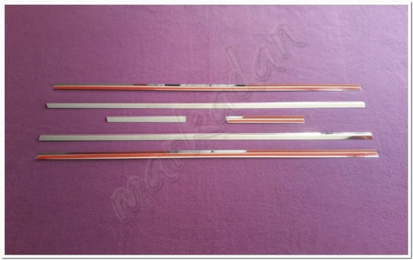 WOC Chrome Citroen C5 Krom Cam Çıtası 2001-2007 6 Parça Paslanmaz Çelik - Resim 2