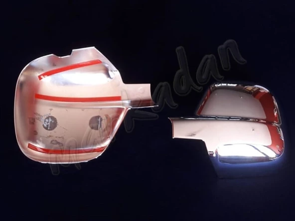 Markadan Peugeot Partner Tepee Krom Ayna Kapağı 2012-2018 2 Parça Abs Krom - Resim 2