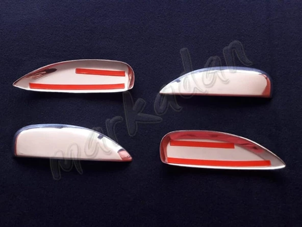 Markadan Renault Symbol Krom Kapı Kolu 2013-2021 4 Kapı Paslanmaz Çelik - Resim 2