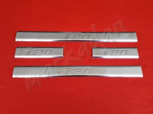 Markadan Hyundai i20 Krom Kapı Eşiği 2008-2014 4 Parça Paslanmaz Çelik ürün görseli