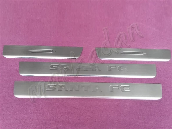 WOC Chrome Hyundai Santa Fe Krom Kapı Eşiği 2007-2012 4 Parça Paslanmaz Çelik