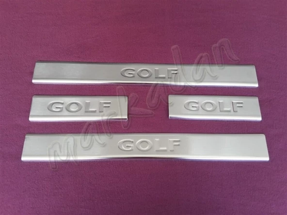 WOC Chrome VW Golf 7 Krom Kapı Eşiği 2012-2020 4 Parça Paslanmaz Çelik