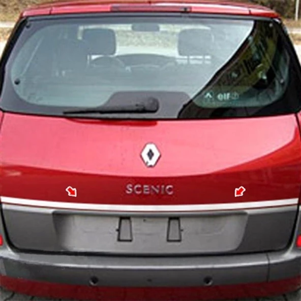 WOC Chrome Renault Scenic 2 Krom Bagaj Çıtası 2003-2009 Paslanmaz Çelik - Resim 3