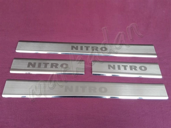 WOC Chrome Dodge Nitro Krom Kapı Eşiği 2007-2012 4 Parça Paslanmaz Çelik ürün görseli