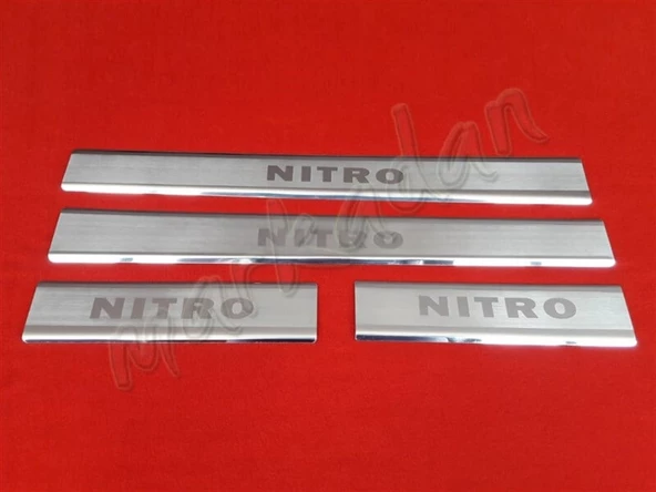 Markadan Dodge Nitro Krom Kapı Eşiği 2007-2012 4 Parça Paslanmaz Çelik