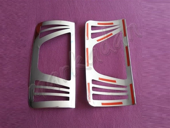 WOC Chrome Ford Connect Krom Stop Çerçevesi 2009-2014 2 Parça Paslanmaz Çelik - Resim 2