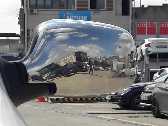 Markadan Renault Kangoo Krom Ayna Kapağı 2002-2007 2 Parça Abs Krom - Resim 5