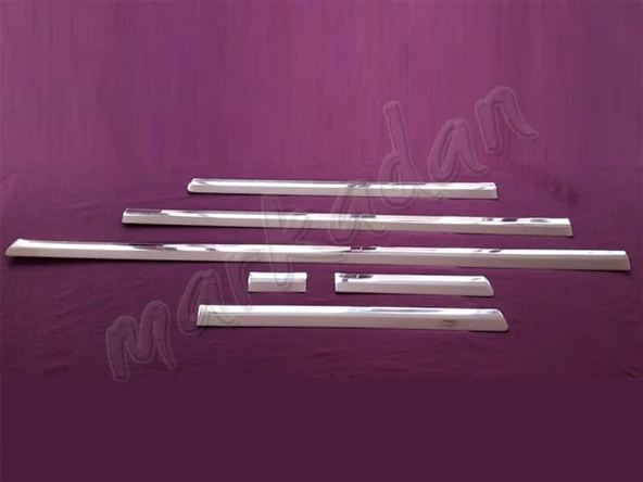 WOC Chrome VW T5 Caravelle Uzun Şasi Tek Sürgülü Krom Yan Kapı Çıtası 2003-2014 6 Parça Paslanmaz Çelik ürün görseli