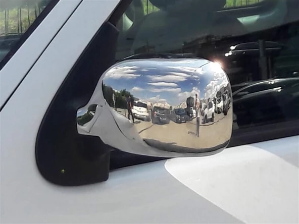 Markadan Renault Kangoo Krom Ayna Kapağı 2002-2007 2 Parça Abs Krom - Resim 4