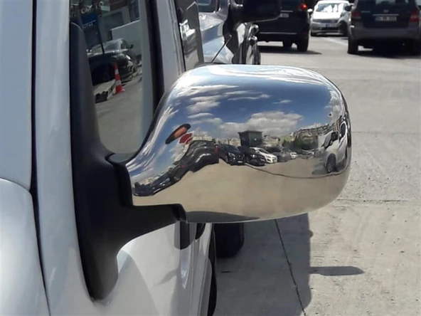 Markadan Renault Kangoo Krom Ayna Kapağı 2002-2007 2 Parça Abs Krom - Resim 3