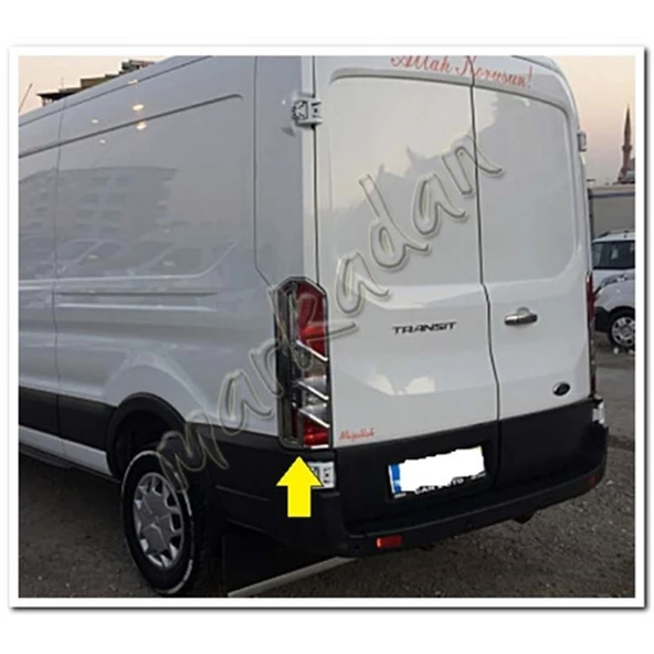 WOC Chrome Ford Transit Krom Stop Çerçevesi 2014 Sonrası 2 Parça Abs Krom - Resim 3
