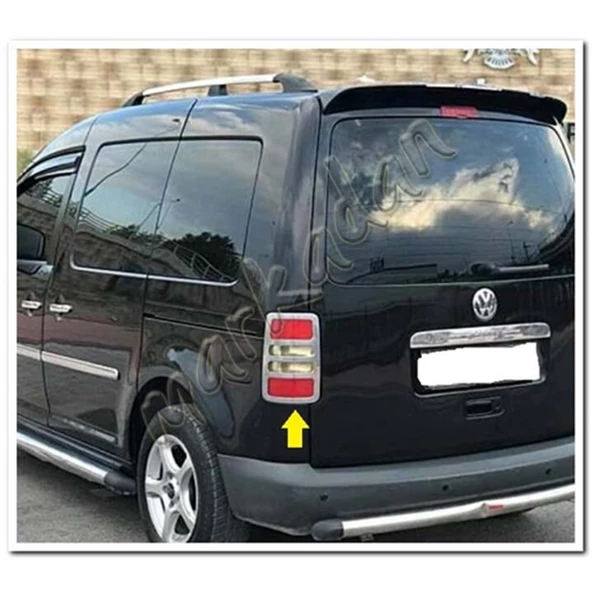 WOC Chrome VW Caddy Krom Stop Çerçevesi 2004-2014 2 Parça Paslanmaz Çelik - Resim 3