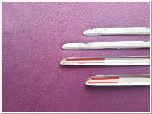 WOC Chrome VW Caddy Krom Yan Kapı Çıtası 2015-2020 4 Parça Paslanmaz Çelik - Resim 4