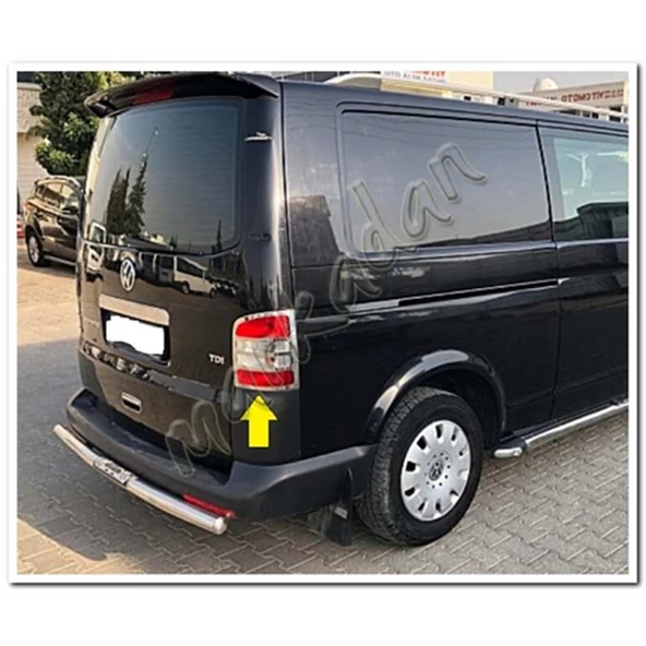 WOC Chrome VW T5 Transporter Krom Stop Çerçevesi 2003-2014 2 Parça Paslanmaz Çelik - Resim 4