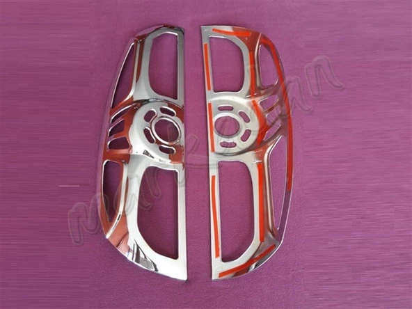 WOC Chrome Opel Combo Krom Stop Çerçevesi 2012-2018 2 Parça Abs Krom - 2