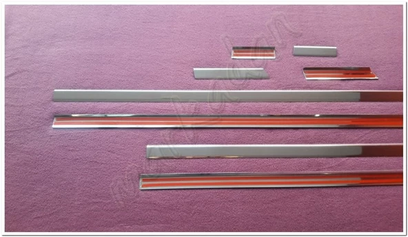 WOC Chrome VW Passat B8 Krom Yan Kapı Çıtası 2015 Sonrası 8 Parça Paslanmaz Çelik - Resim 3