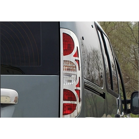 WOC Chrome Fiat Doblo Krom Stop Çerçevesi 2006-2012 2 Parça Paslanmaz Çelik - Resim 3