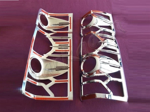 WOC Chrome VW Crafter Krom Stop Çerçevesi 2006-2017 2 Parça ABS Krom - Resim 2